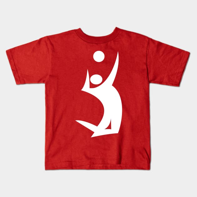 Volleyball Kids T-Shirt by vladocar